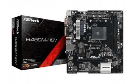 Материнская плата ASRock B450M-HDV – для мощного компьютера в компактном корпусе
