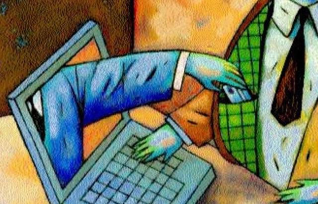 Мошенник пытается украсть данные кредитной карты с помощью методов фишинга