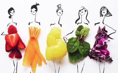 Иллюстрация к записи «Альтернатива селфи – творческие фотографии из овощей и фруктов»