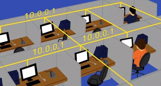 Иллюстрация к записи «IP-адрес 10.0.0.1 :: адрес шлюза по умолчанию или IP-адрес локального»