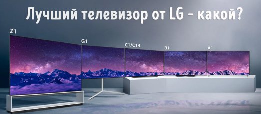 Иллюстрация к записи «Лучшие телевизоры от LG – какой ТВ выбрать в 2024 году»