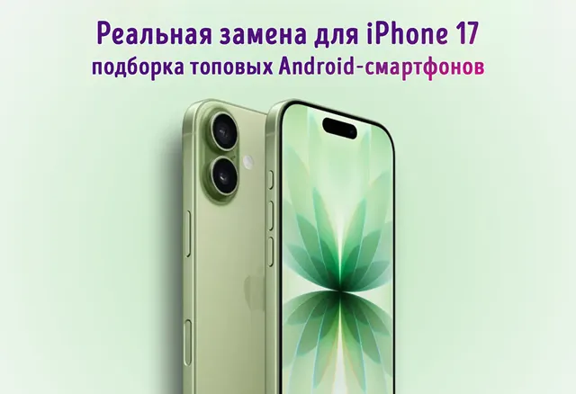 Иллюстрация к записи «Android вместо iPhone 17: лучшие альтернативы флагманскому смартфону»