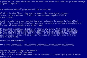Иллюстрация к записи «BSoD системы Windows – стоит ли бояться синего экрана»