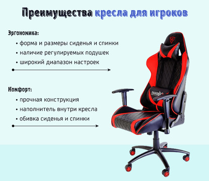 Иллюстрация к записи «Компьютерное кресло для игрока – какие функции имеют значение»