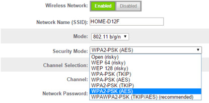 Иллюстрация к записи «Повысит ли безопасность сети Wi-Fi включение WPA2-AES и WPA2-TKIP»