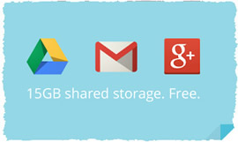 Пользователи единого сервиса Gmail, Drive и Google Plus получат по 15 Гб