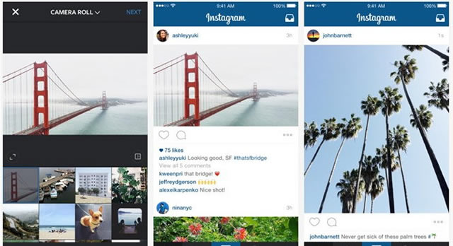 Instagram реализовал поддержку прямоугольного формата изображений