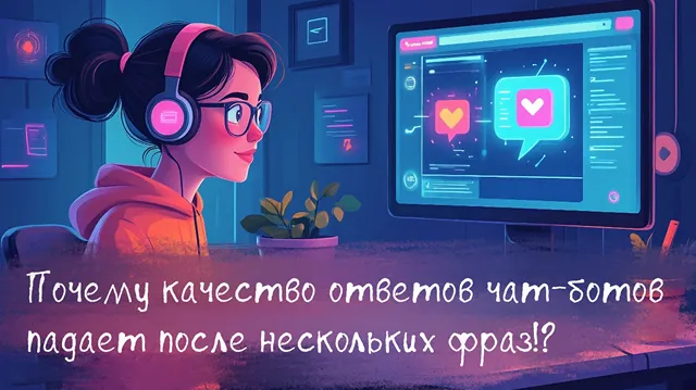 Иллюстрация к новости «Чем дольше, тем хуже – почему качество ответов чат-боты снижается при»