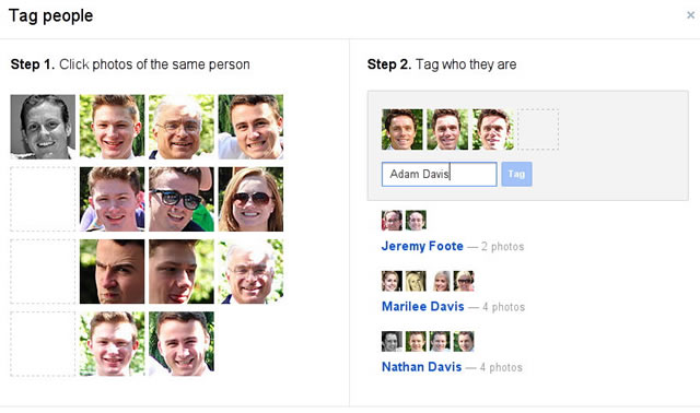 Как добавить тег пользователя на фотографию в альбоме Google Plus