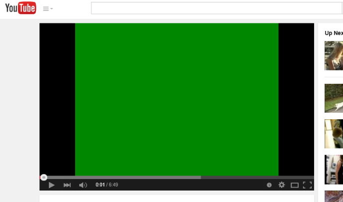 Почему вместо видео появляется зеленый экран в плеере YouTube