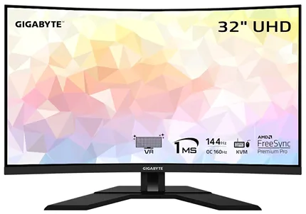 Игровой изогнутый монитор GIGABYTE M32UC 144 Гц (160 Гц с разгоном)