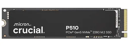 SSD-накопитель Crucial P510 2 ТБ NVMe совместим с ноутбуками и настольными компьютерами