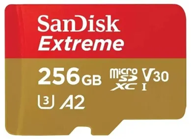 Карта памяти Sandisk micro SDXC 256Gb Extreme UHS-I U3 V30 A2