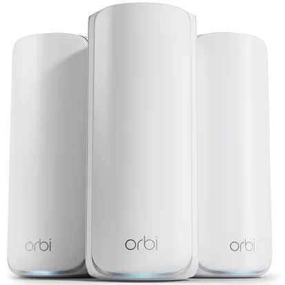 Комплект NETGEAR Orbi 870 WiFi 7 Mesh (RBE873) – маршрутизатор и 2 сателлитных расширителя