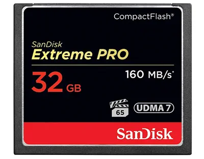 SanDisk Extreme PRO карта памяти для камер совместимых с CompactFlash