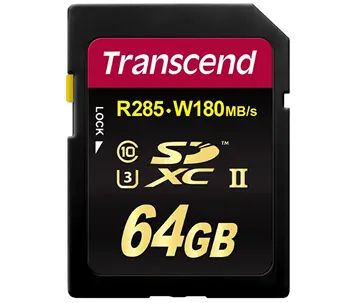 карта памяти Transcend SDXC UHS-II U3 для съемки в формате RAW и видео