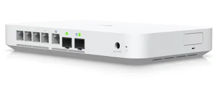 Настольный облачный шлюз UniFi Cloud Gateway Fiber со встроенным 4-портовым коммутатором 2,5 Гбит/с Ethernet, возможностью выбора хранилища NVR и полной поддержкой приложений UniFi