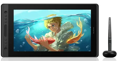 Графический планшет HUION Kamvas Pro 16 с дисплеем, функцией наклона и 6 кнопками + 1 сенсорной панелью