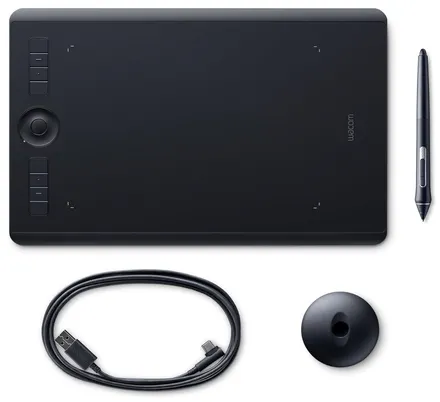 Графический планшет Wacom Intuos Pro M в комплекте со стилусом и подставкой