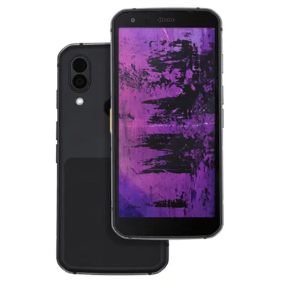 На изображении представлен смартфон Caterpillar Cat S62 Pro. Это устройство отличается высокой прочностью и устойчивостью к экстремальным условиям