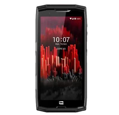 На изображении представлен смартфон Crosscall Core-X5. Это устройство отличается высокой прочностью и устойчивостью к экстремальным условиям