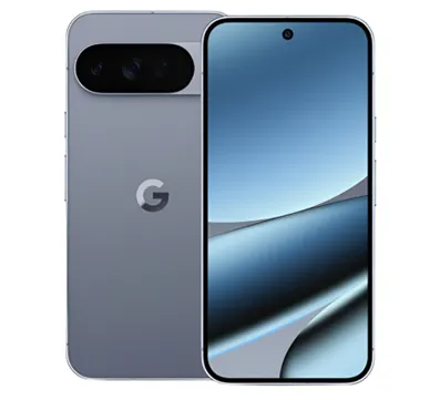 На изображении представлен смартфон Google Pixel 10 Pro XL в сером цвете