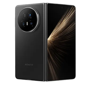 На изображении представлен смартфон Honor Magic V5 — складной флагман, который выделяется своим тонким дизайном и передовыми технологиями