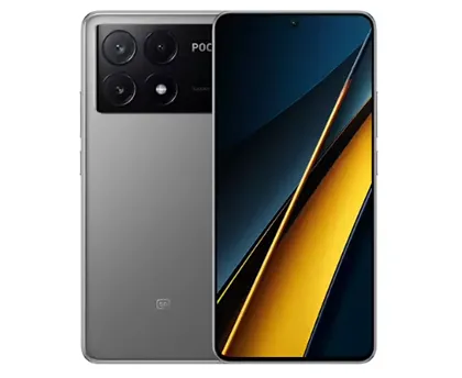 На изображении представлен смартфон POCO X6 Pro с двух сторон