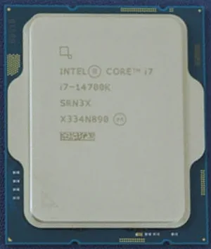 Распакованный процессор Intel Core i7-14700K