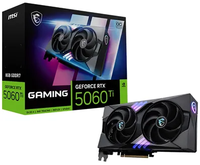 Видеокарта PCIE16 RTX5060TI 8GB RTX 5060 Ti 8G GAMING OC MSI