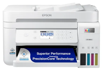 Беспроводной цветной многофункциональный принтер Epson EcoTank ET-3850 с безкартриджной системой подачи чернил