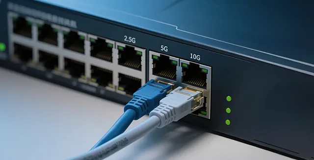 Пример коммутатора с поддержкой высокоскоростных портов Ethernet