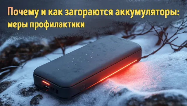 Почему и как загораются внешние аккумуляторы