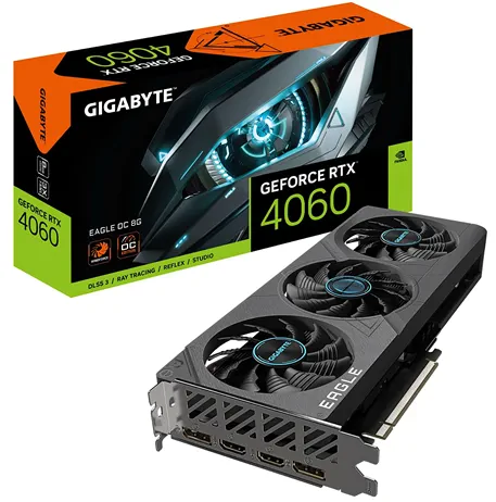 Видеокарта Nvidia GeForce RTX 4060 для игр с разрешением Full HD