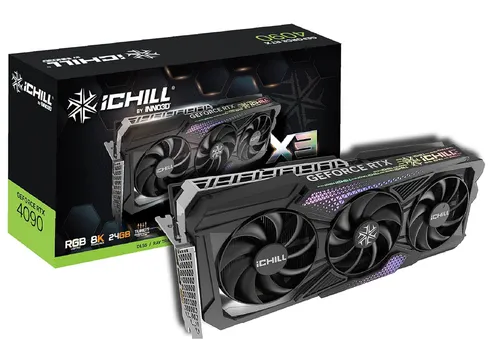 Видеокарта Inno3D GeForce RTX 4090 ICHILL X3 с упаковкой