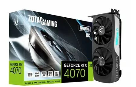 Видеокарта ZOTAC Gaming RTX 4070 Twin Edge OC с видеопамятью на 12 ГБ