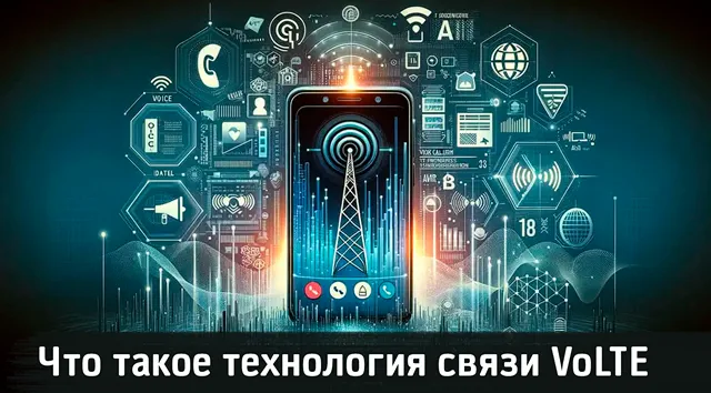 иллюстрация технологии VoLTE для улучшения качества телефонной связи