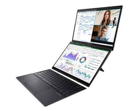 Ноутбук Zenbook Duo 2024 с двойным OLED-экраном