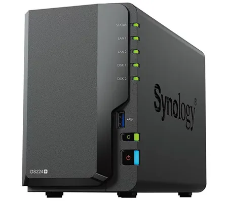 Сетевое хранилище Synology DS224 Plus – оптимальное для домашнего использования