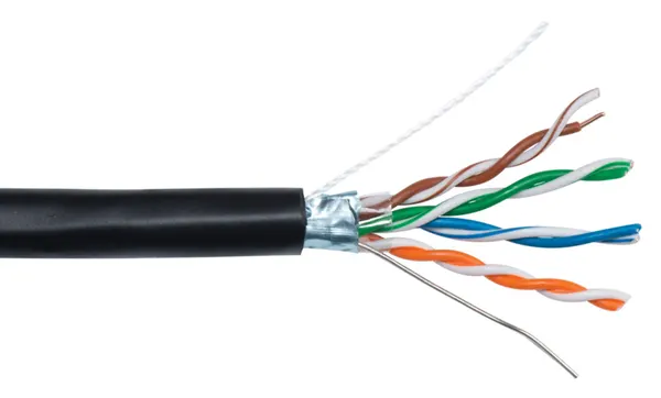 Пример защищенного сетевого кабеля витая пара категории 5e
