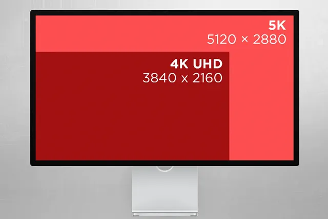 Сравнение разрешения 5K против 4K на компьютерном мониторе