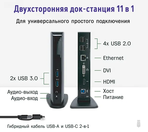 Док-станция Plugable USB 3 от Amazon