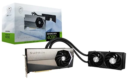 Видеокарта MSI RTX4090 SUPRIM X с водяным охлаждением