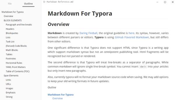 Универсальный редактор копирайтера Typora