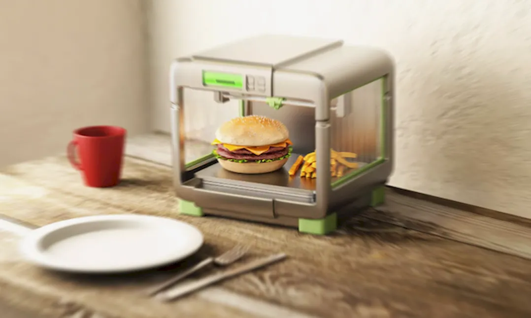 Фантастическое представление о печати еды на 3D-принтере