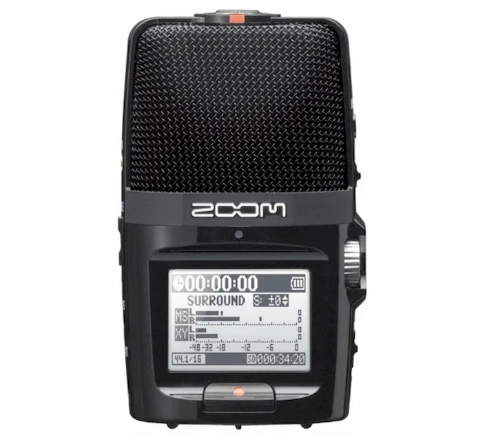 Диктофон Zoom H2n с несколькими микрофонами для записи