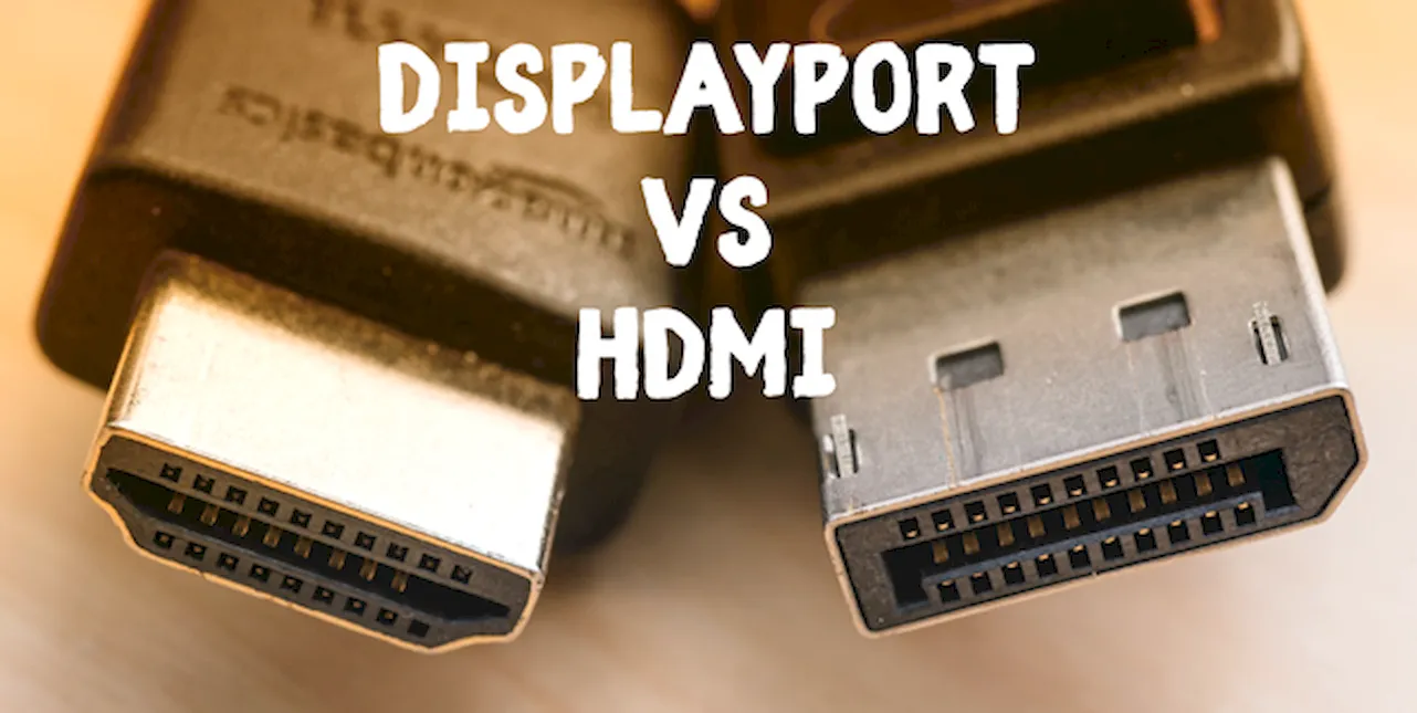 Вид разъемов портов DisplaPort и HDMI