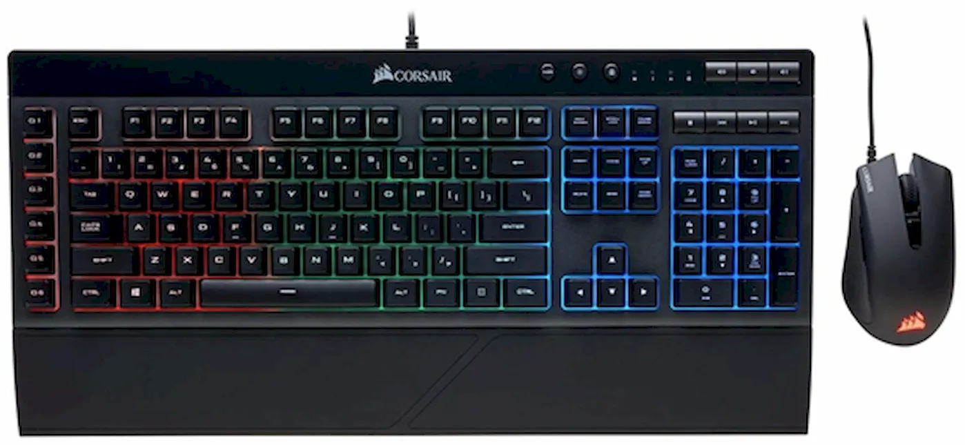 Комбинация мыши и клавиатуры Corsair Gaming K55 + Harpoon