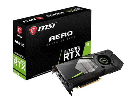 MSI GeForce RTX 2070 Aero 8G – самая доступная видеокарта на тьюринге