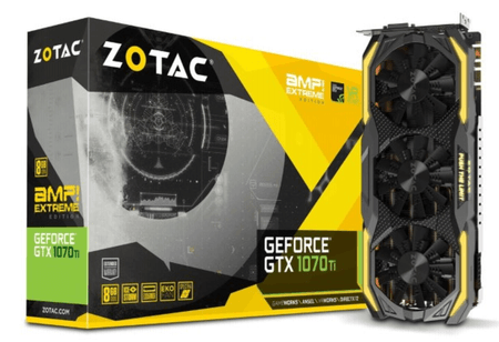 Мощная видеокарты GeForce GTX 1070 Ti от Zotac
